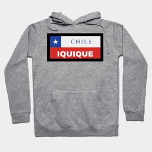 Iquique City in Chilean Flag Hoodie